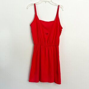 jack // red mini dress with cutout detail XS